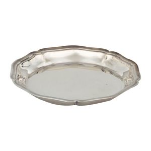 Christofle nut dishes scalloped rims Pair of silverplate candy jewelry Dish